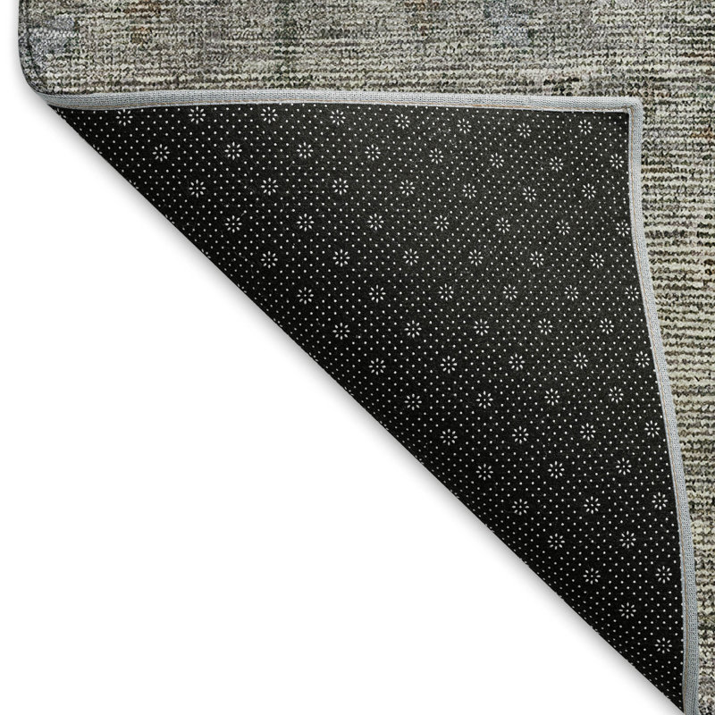 Tapis en granite Prisco lavable à la machine de qualité supérieure, Rectangle 9 pi x 12 pi
