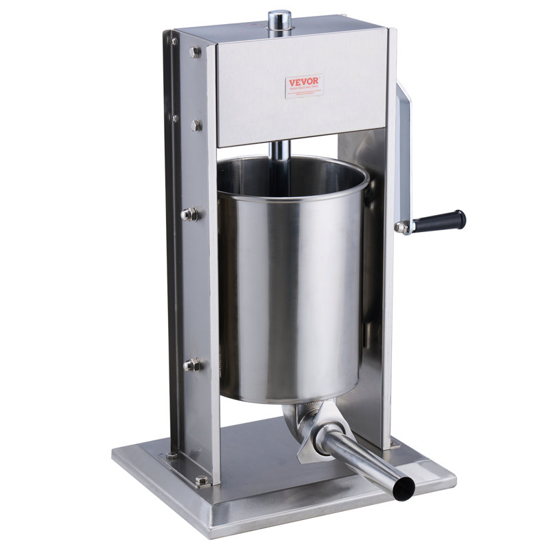 VEVOR Stainless Steel Non-Electrical Sausage Stuffer, 60.5cm H x 36.6cm W