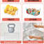 Bacs de rangement en plastique transparent, 12 organisateurs de garde-manger, grands bacs transparents avec poignée pour armoire de congélateur de cuisine-125344535