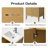 Laval 24" Single Sink Freestanding Bathroom Vanity with White Ceramic Top-105208963-105208976-119711649