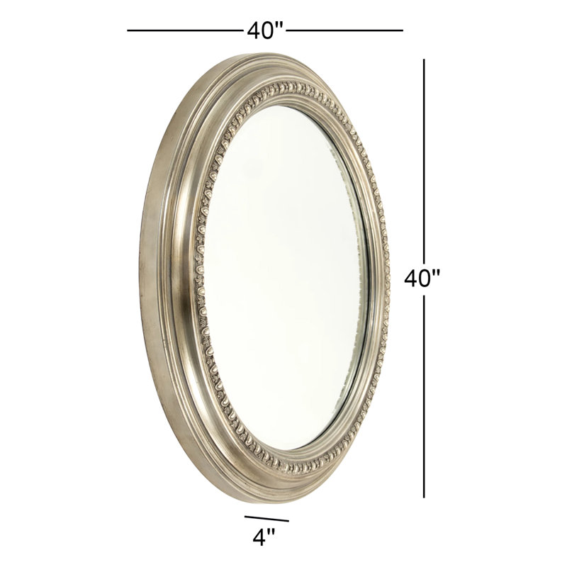 Ecran Flat Metal Beveled Wall Mirror