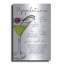  «Appletini Recipe» par Susan Ball, art mural en métal, 12 po x 16 po-703863231