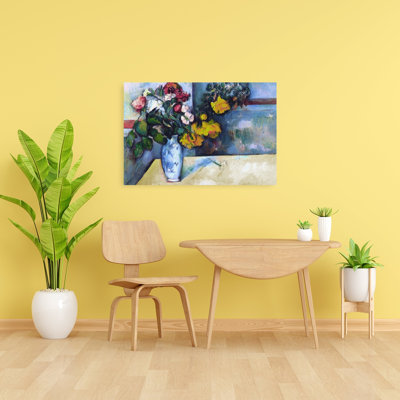Nature morte: Fleurs dans un vase, reproduction d'art classique classique contemporaine