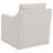Winter Upholstered Sloped Arm Accent Swivel Chair Beige-111054826