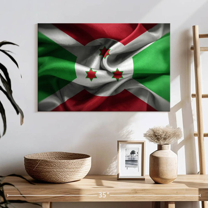 Rumpled Burundi Flag