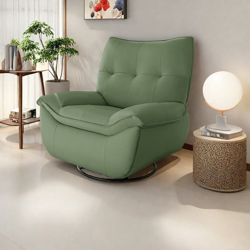 Modern minimalist ergonomic design recliner, Light Olive