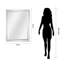 Miroir mural en forme de rectangle biseauté étagé moderne Odelia-1329851071