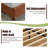 Wooden platform bed with upholstered base-2029263071-2029263064