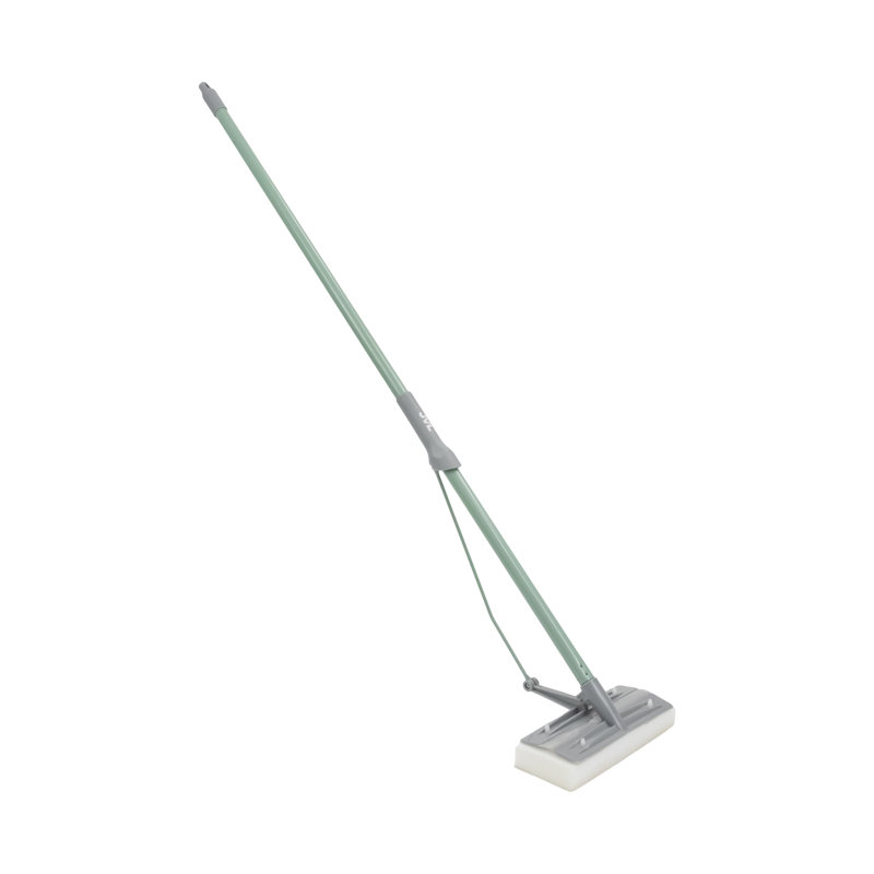 JVL Sponge Floor Mop with Absorbent Head – Green Squeeze Mop, Green