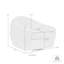 Fauteuil pivotant rembourré Terriah