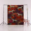Tapis décoratif moderne à motif cheval et arbre multicolore foncé-1916518611
