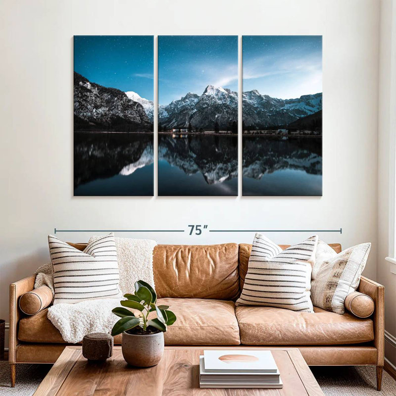Alvord Snowy Mountain Peaks Reflection, 32" H x 50" W