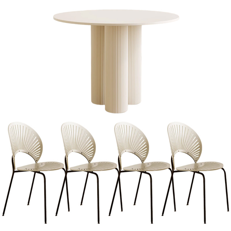 Ensemble de table ronde Simple, H 29,52 po x L 39,37 po x l 39,37 po