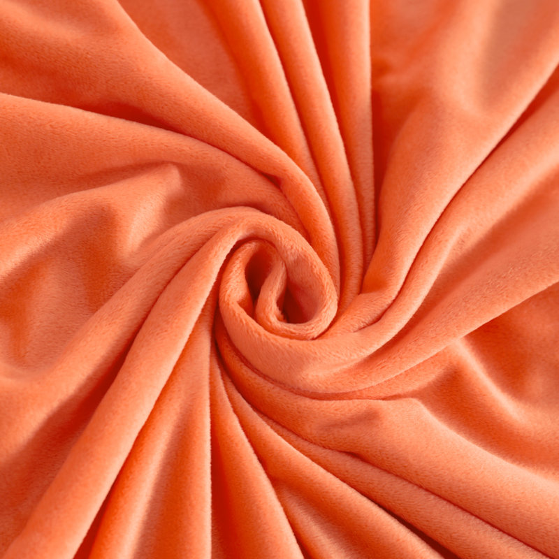 Polyester Duvet Cover, Twin Duvet Cover + 1 Standard Sham, Orange