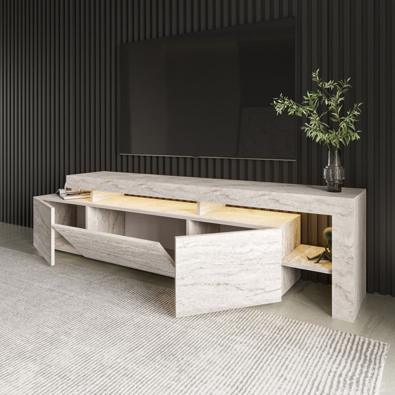 Meuble télé, Travertine