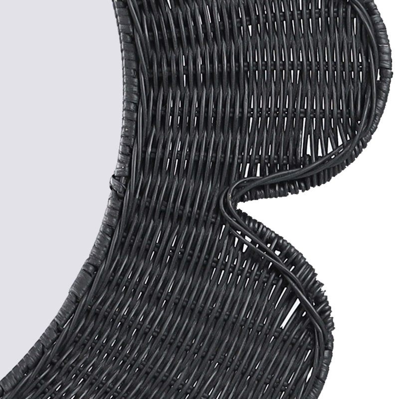 Miroir rond Coralie, Noir