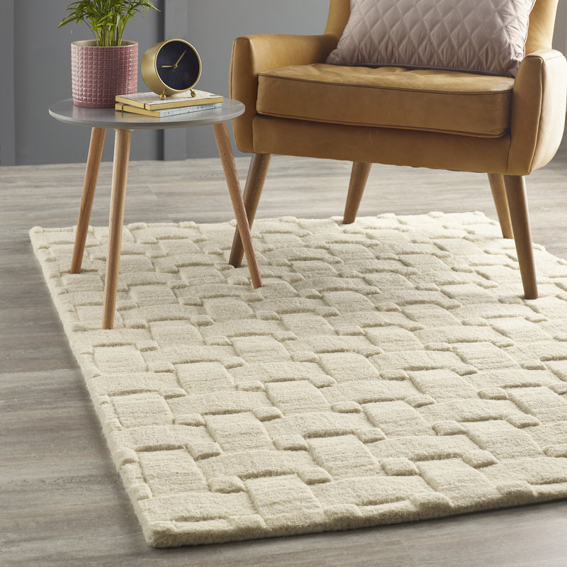 Geometric Hand Woven Area Rug, Rectangle 120 x 170cm