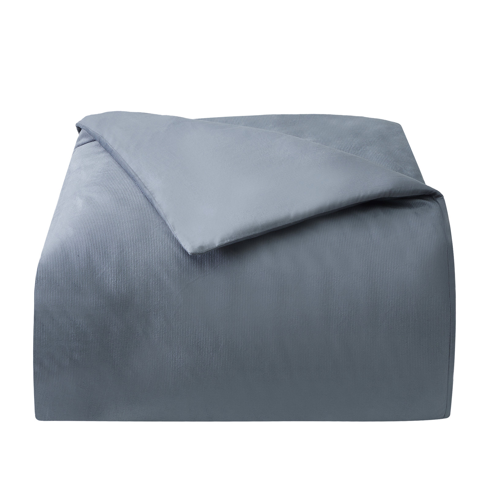 Cotton Duvet Cover Set, Blue, Queen Duvet Cover + 2 Standard Shams