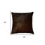 Coussin 18 "en peau de vache chocolat