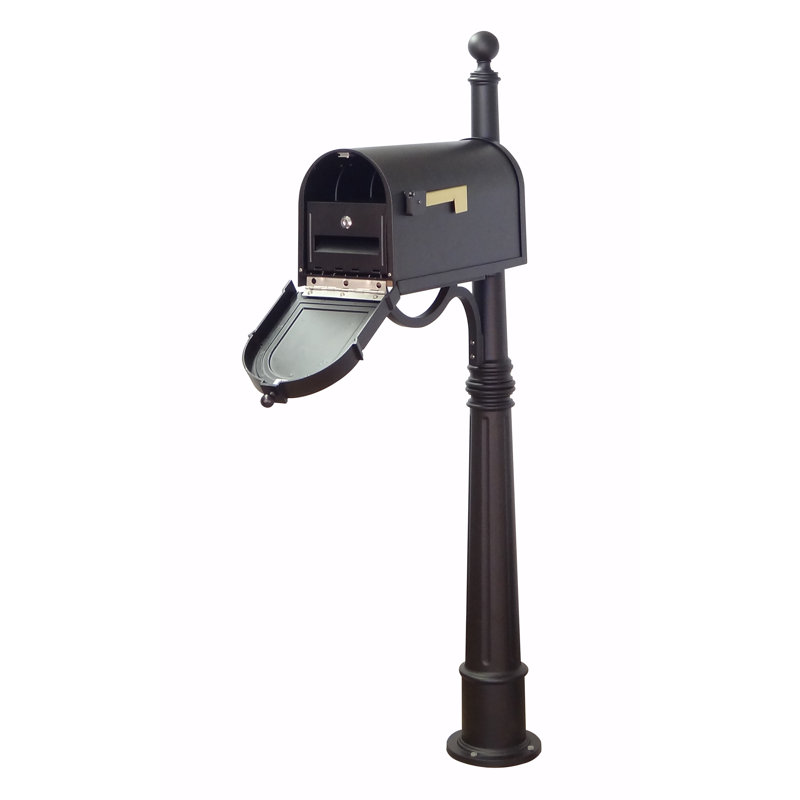 Berkshire Aluminum Post Mounted Post Box