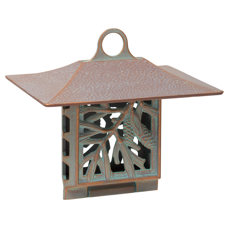 Pinecone Suet Bird Feeder, Copper Verdigris