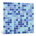 1" x 1" Blue with White