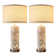 Karmisha 25" Resin Table Lamp Set With Night Light And USB Ports