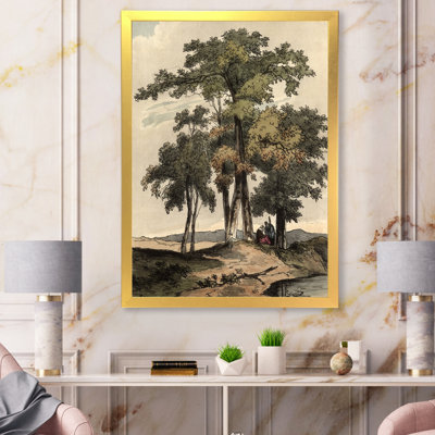 Images rétro de vieux arbres I - peinture sur toile