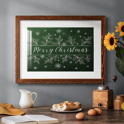 Merry Christmas Holly, reproduction d'art sur papier