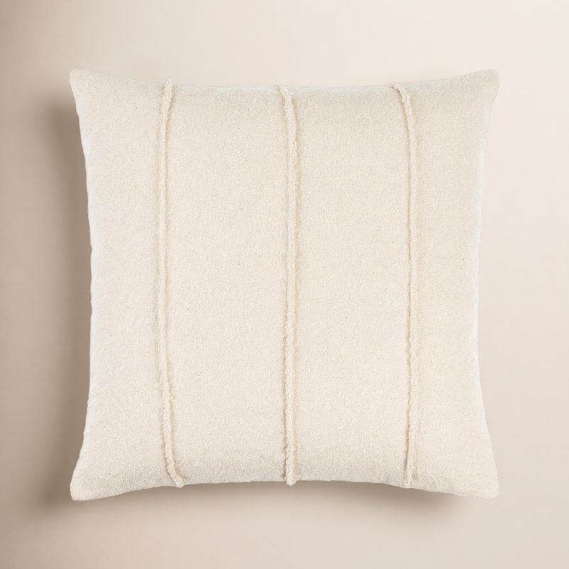 Becki Owens x Livabliss Mindy Striped Cotton Throw Pillow, 22"H x 22"W, Down Blend