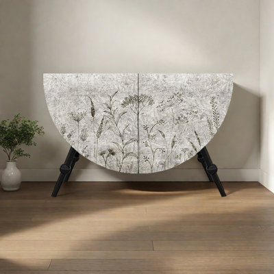 Light luxury aesthetics semicircle decor cabinet