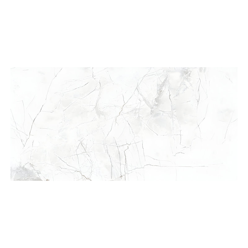 Strata 24 X 48 In. Polished Bright White With Gray Porcelain Wall And Floor Tile (15.5 Sq Ft/Case) - 2 Pack