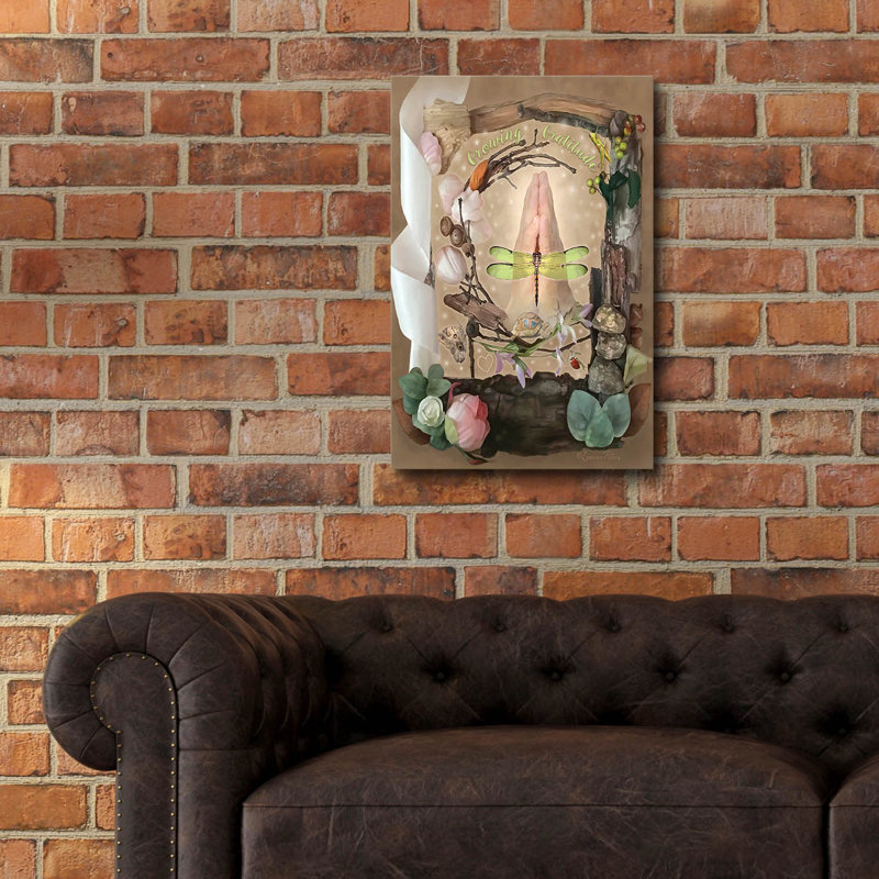 Art mural épique «Growing Gratitude» par Art and a Little Magic, H 24 po x l 16 po x P 0,2 po