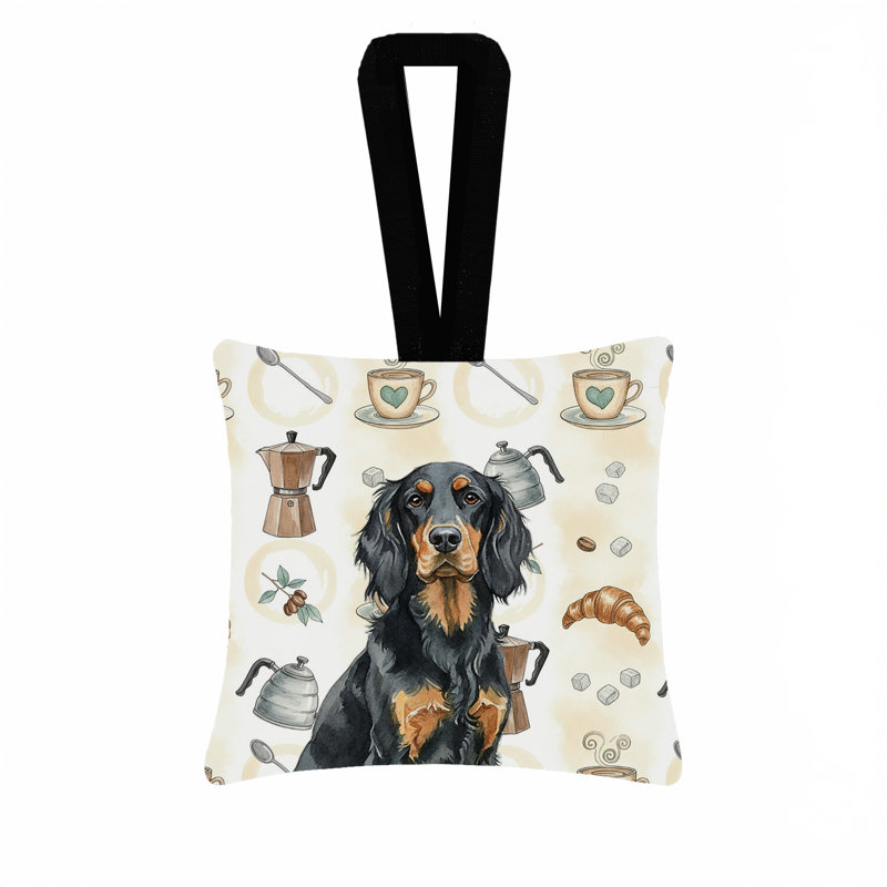 Ornement carré en tissu Gordon Setter, Gordon Setter