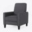 Smoke Fabric Push Back Chair For Elegant Home Décor-1754474514