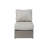 4 Outdoor Seating Collection For Patio Party, Fully Assembled, Oversized Design, Handwoven , Gray Cushions, Glass Table With 4 Seats Relaxation, Quick Setup, All-Weather Top