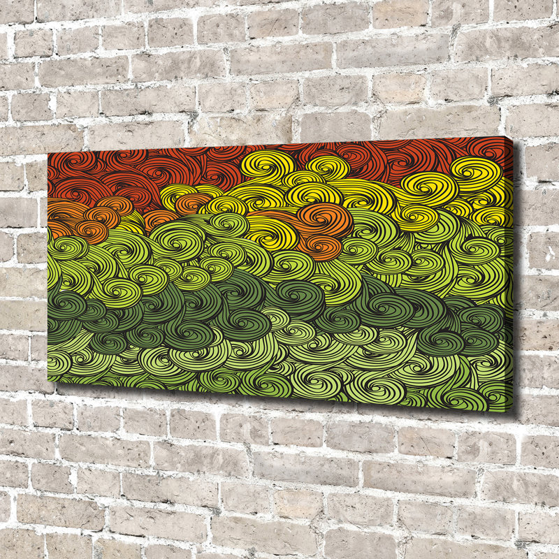 Colorful Waves - Wrapped Canvas Print
