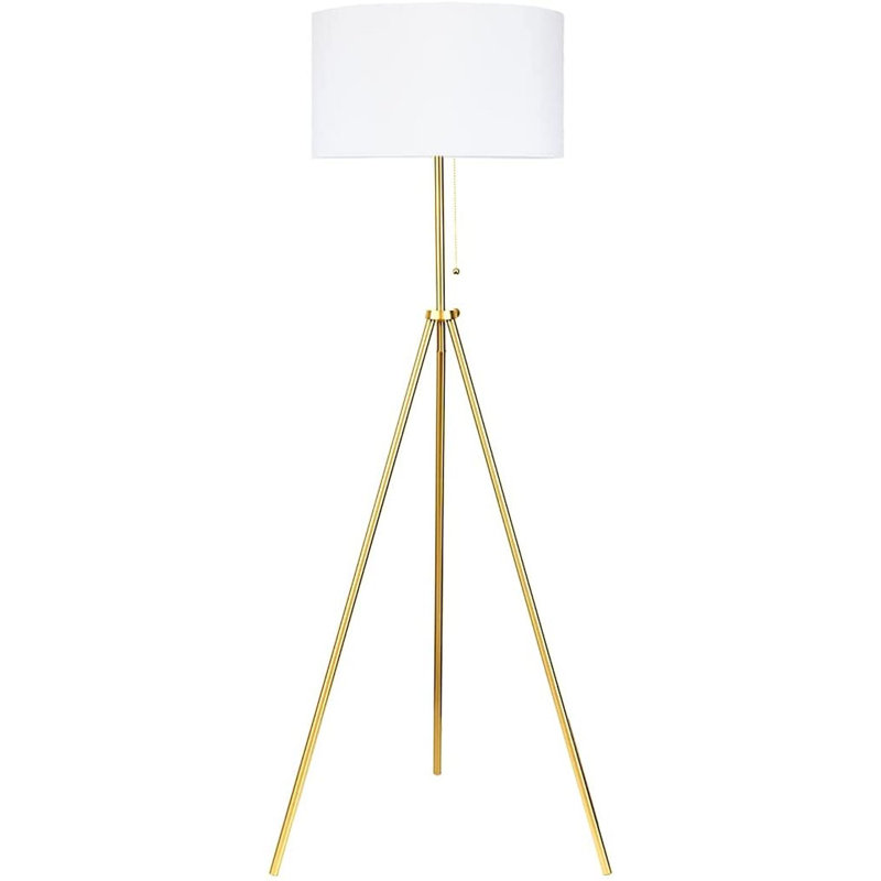 Lampe trépied Vaune, Laiton antique