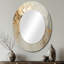 Miroir mural beige et or-1045761221