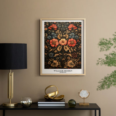 WM MORRIS Series I Framed Print - Solid Wood