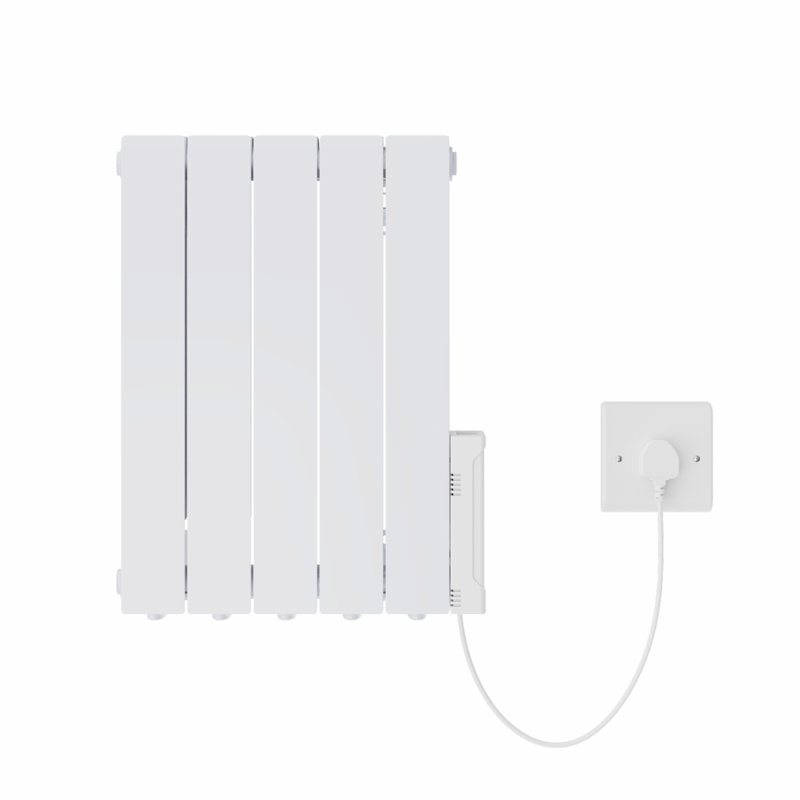 Ebern Designs Saheli Electric Wall Mounted Space Heater, White, 3.9A, 57.5cm H x 45.5cm W x 8cm D
