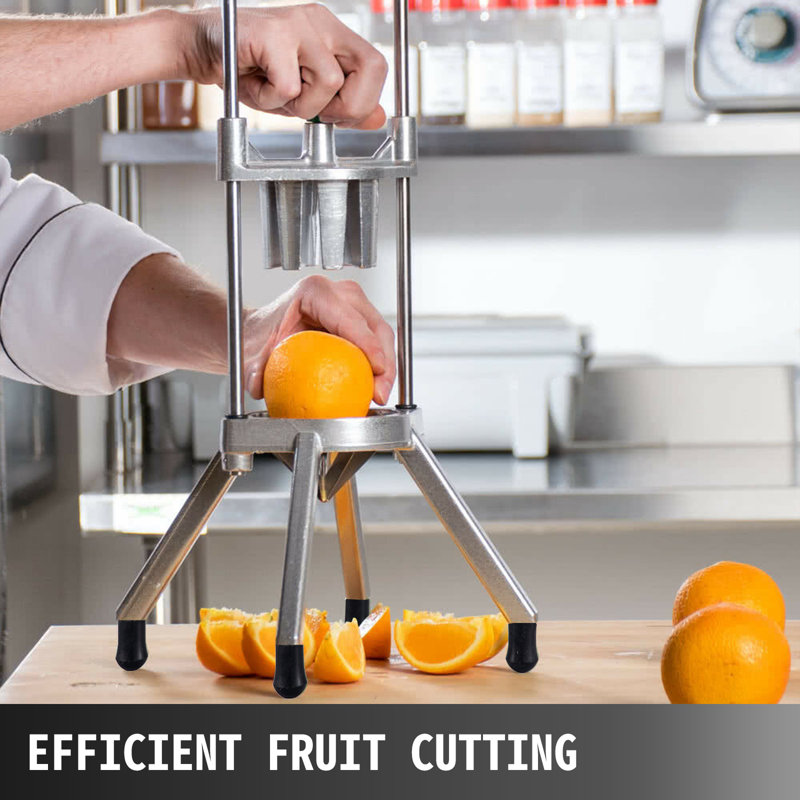 Coupe-fil à lime à 6 sections VEVOR, trancheuse à lime à fruits en acier inoxydable, coupe-citron pour bar à domicile