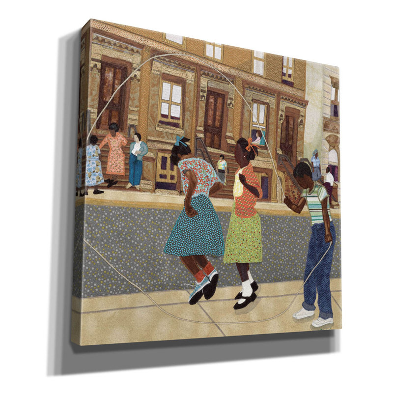 " Double Dutch " by Phyllis Stephens, 12" H x 12" W x 0.75" D