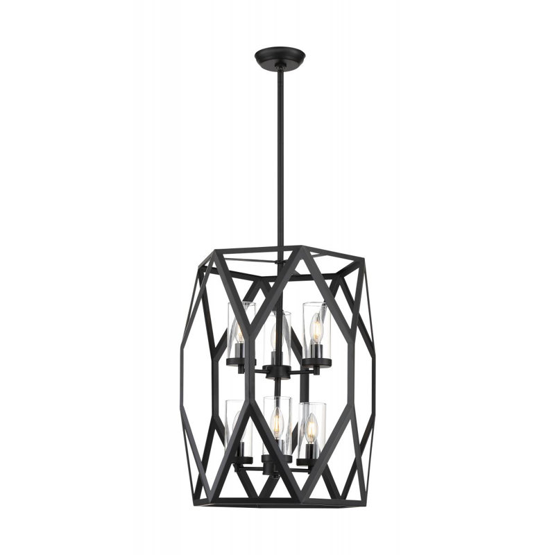 Shelburn 6 - Light Black Unique/Statement Pendant