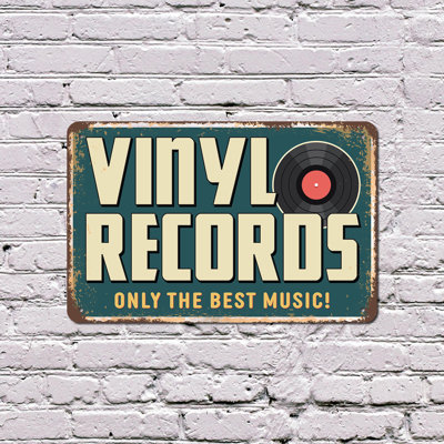 Plaque vinyle 10 po x 14 po