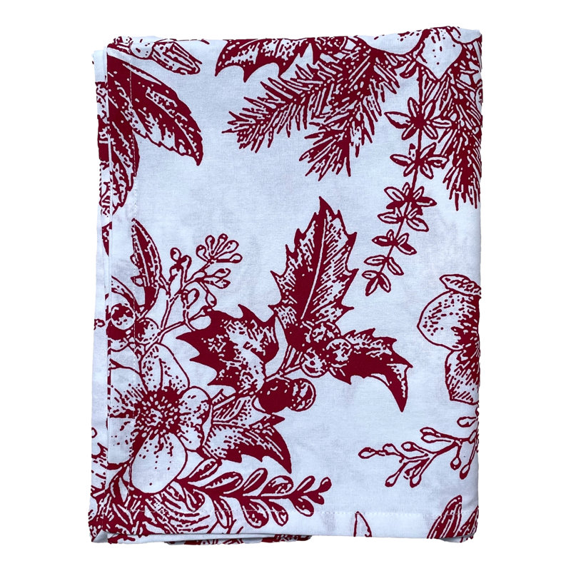 Mireya Tablecloth, Red/White