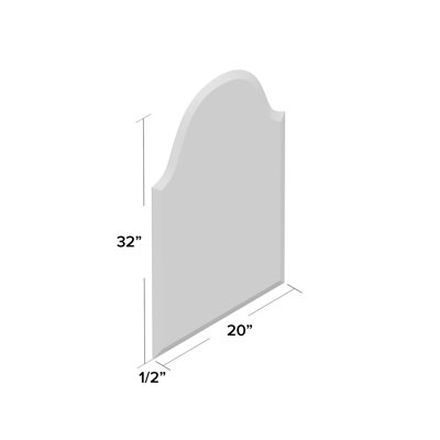 Arch Mirror with Hooks