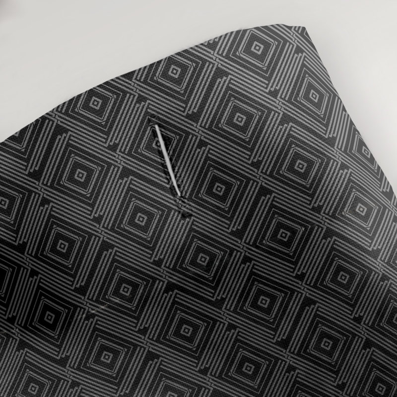Rideau de douche simple Maze Square, Alternance de blanc