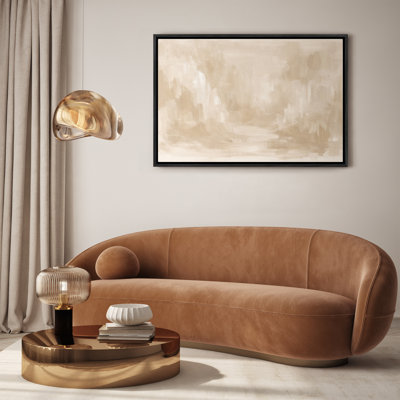 «Soft Soft Neutral Abstract», reproduction d'art encadrée encadrée