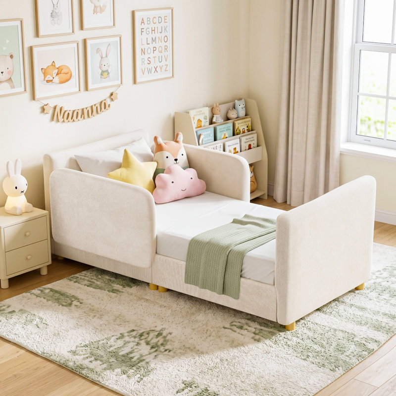 Lit pour enfants, lits pour tout-petits - Lits pour enfants de taille standard, lits sur pied Montessori, White